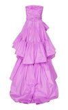 Luxurious Ball Gown Strapless Pink Prom Dress Long Evening Dress HZ1024
