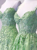 Sexy Mermaid Sweetheart Mint Green Tulle Lace Prom Dresses Party Evening Dress HZ1024