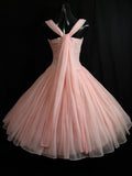 Modest Ball Gown Straps Tulle Birthday Outfits Homecoming Dress HZ1024