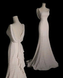 Luxury Mermaid Straps Sequin White Long Wedding Dresses Brides Gown HZ1024