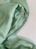 Cute A line Spaghetti Straps Mint Green Tulle Homecoming Dresses Simple Prom Dress With Cherry HZ1024