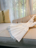 Modest A Line Straps Short Lace White Homecoming Dresses Party Dress HZ1024