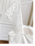 Simple A Line Straps Chiffon Short Lace White Homecoming Dresses Birthday Outfit HZ1024