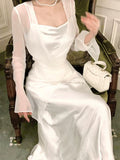 Pretty Sheath Spaghetti Straps Chiffon Prom Dresses Evening Dress With Jacket HZ1024