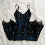 Classic A Line Spaghetti Straps Beads Black Chiffon Prom Dress With Ruffles HZ1024