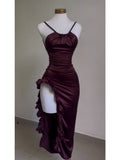 Elegant Sleeveless Midi Dress Backless High Fork Club Evening Prom Dresses HZ1024