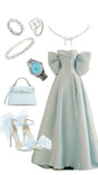 Pretty A line Sweetheart Light Sky Blue Satin Long Party Dress Prom Dresses HZ1024