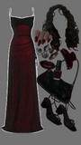 Elegant Mermaid Spaghetti Straps Burgundy Black Tulle Long Prom Dresses Party Dress HZ1024