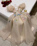 Elegant A Line Sweetheart Neckline Champagne Lace Appliques Long Prom Dresses Party Dress HZ1024