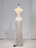 Elegant Mermaid V Neckline Sequin Party Dress Prom Dresses Evening Dress HZ1024