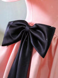 Elegant Ball Gown Off The Shoulder Pink Satin Long Prom Dress Evening Dresses HZ1024