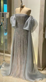 Classy Sheath Off The Shoulder Sequin Long Party Dress Prom Dresses Evening Dress HZ1024