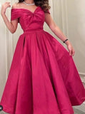 Sexy A line Off The Shoulder Pink Evening Dress Long Prom Dresses Party Dress With Ruffles HZ1024