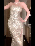 Gorgeous Mermaid Sweetheart Sequin Evening Dress Prom Dresses Birthday Outfits HZ1024