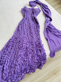 Pretty Mermaid Spaghetti Straps Lilac Long Prom Dress Evening Dresses HZ1024
