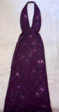 Pretty A Line Halter Sleeveless Grape Beads Long Prom Dress Evening Dresses HZ1024