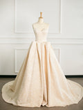 Pretty Ball Gown Sweetheart Satin Long Prom Dresses Party Gown Evening Dress HZ1024