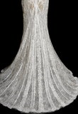 Unique Mermaid Off The Shoulder Tulle Lace Long Wedding Dresses HZ1024