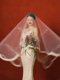 Dreamy Mermaid Strapless Satin Lace With Sleeves Long Wedding Dresses HZ1024