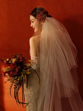 Dreamy Mermaid Strapless Satin Lace With Sleeves Long Wedding Dresses HZ1024