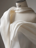 Classy Mermaid Off The Shoulder Satin Long Wedding Dresses HZ1024