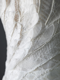 Chic Mermaid Starpless Tulle Beaded Long Wedding Dresses HZ1024