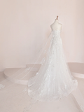 Gorgeous Mermaid Tulle Lace Sequin Long Wedding Dresses HZ1024