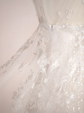 Gorgeous Mermaid Tulle Lace Sequin Long Wedding Dresses HZ1024