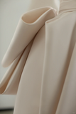 Chic Ball Gown Satin Lace Backless Long Wedding Dresses HZ1024