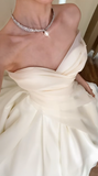 Elegant Ball Gown Off The Shoulder Chiffon Long Wedding Dresses HZ1024