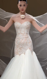 Dreamy Mermaid Sweetheart Tulle Lace Long Wedding Dresses HZ1024