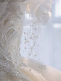 Timeless Ball Gown Off The Shoulder Tulle Sequin Beads Long Wedding Dresses HZ1024