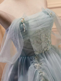 Elegant Ball Gown Off The Shoulder Tulle Party Dress Lace Homecoming Dresses HZ1024
