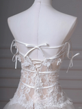 Pretty A Line Spaghetti Straps Tulle Lace Applique Long Wedding Dresses HZ1024