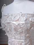 Pretty A Line Spaghetti Straps Tulle Lace Applique Long Wedding Dresses HZ1024