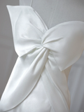 Unique Mermaid One Shoulder Strap Satin Long Wedding Dresses HZ1024