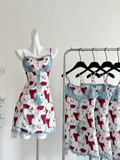 Stunning Mermaid Spaghetti Straps Satin Printed Lace Short Homecoming Dress 22th Birthday Outfits HZ1024