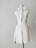 Cute A Line Halter Satin Short Homecoming Dress 22th Birthday Outfits HZ1024