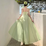 Elegant A Line Spaghetti Straps Chiffon Long Prom Dresses Formal Dress HZ1024