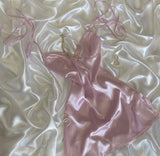 Sweet Pink A Line Spaghetti Straps Satin Short Homecoming Dress 17th Birthday Outfits HZ1024