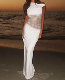 Stunning Mermaid Black Satin Lace Long Prom Dresses Formal Dress HZ1024