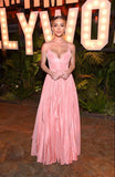 Chic A Line Spaghetti Straps Peach Satin Long Prom Dresses Formal Dress HZ1024