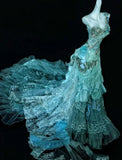 Gorgeous Mermaid One Shoulder Tulle Lace Beads Long Prom Dresses Formal Dress HZ1024