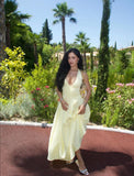 Classy A Line Halter Satin Long Prom Dresses Formal Dress HZ1024