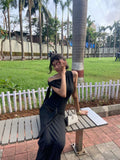 Classy Mermaid Off The Shoulder Black Satin Long Prom Dresses Formal Dress HZ1024