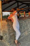 Tight Mermaid One Shoulder Satin Pleated Long Prom Dresses Formal Dress HZ1024