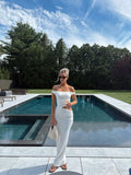 Sexy Chic Mermaid Off The Shoulder Satin With Hollow Waist Long Prom Dresses Formal Dress HZ1024