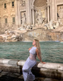 Classy Mermaid Boat Neck Lilac Satin Lace Long Prom Dresses Formal Dress HZ1024