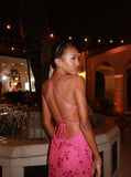 Gorgeous Mermaid Halter Satin Sequin Long Prom Dresses Formal Dress HZ1024