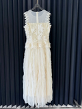 Unique A Line Satin Tulle Lace Applique Long Prom Dresses Formal Dress HZ1024